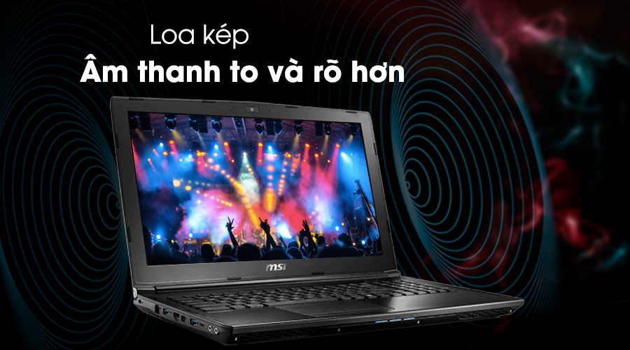 Laptop MSI GL62M 7RDX i7 7700HQ/8GB/1TB/2GB GTX1050/Win10