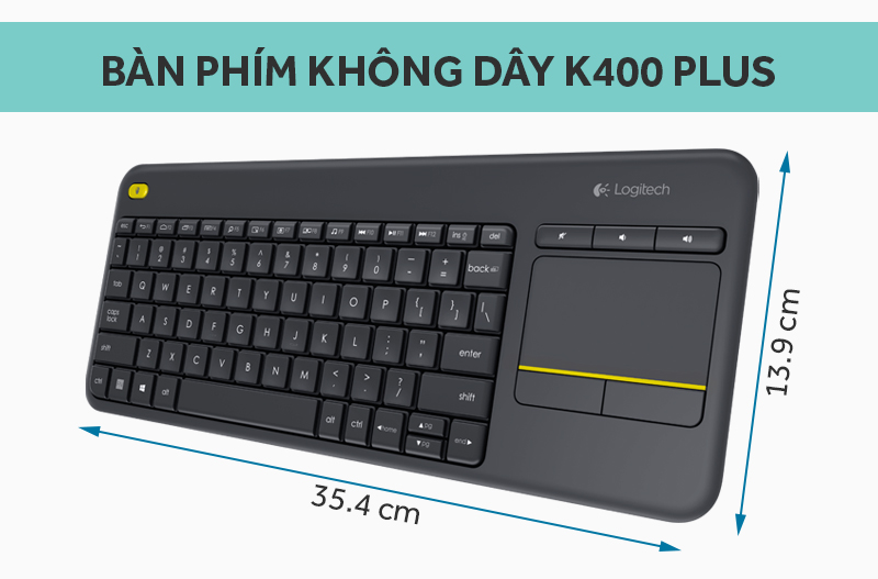 Bàn phím không dây Logitech K400 Plus Bàn phím không dây Logitech K400 Plus