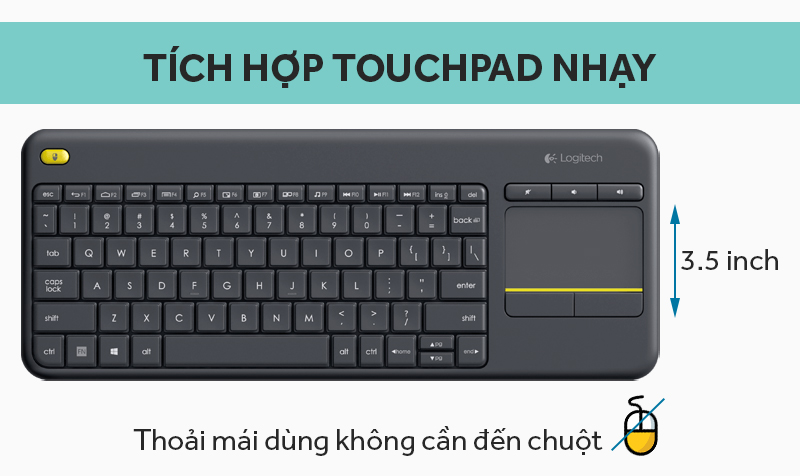 Bàn phím không dây Logitech K400 Plus Bàn phím không dây Logitech K400 Plus