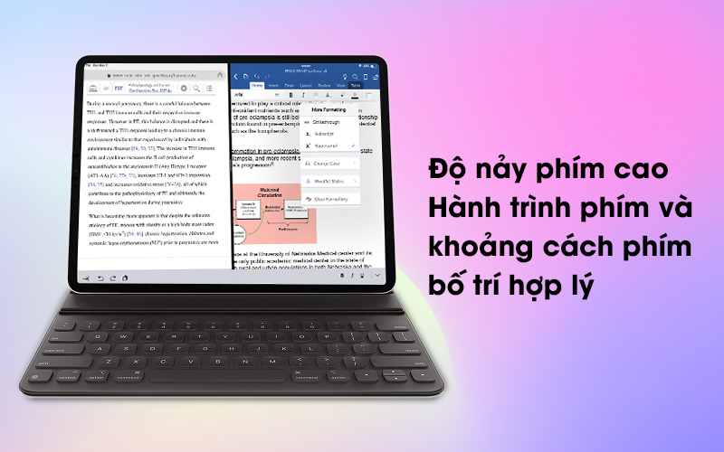 Bàn phím Smart Keyboard iPad Pro 12.9 (MXNL2ZA/A) - Phím