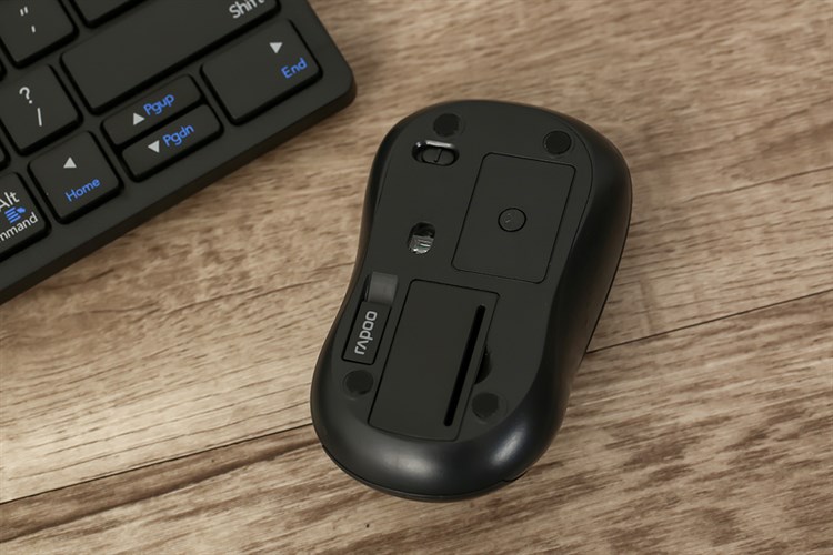 Bộ Bàn Phím Chuột Không Dây Bluetooth Rapoo 8000M Màu Đen