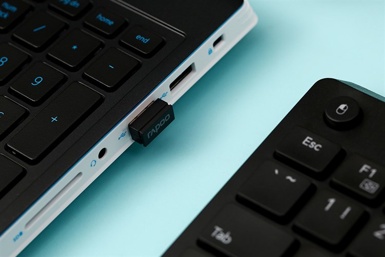 Bàn Phím Không Dây Touchpad Rapoo K2800 Màu Đen