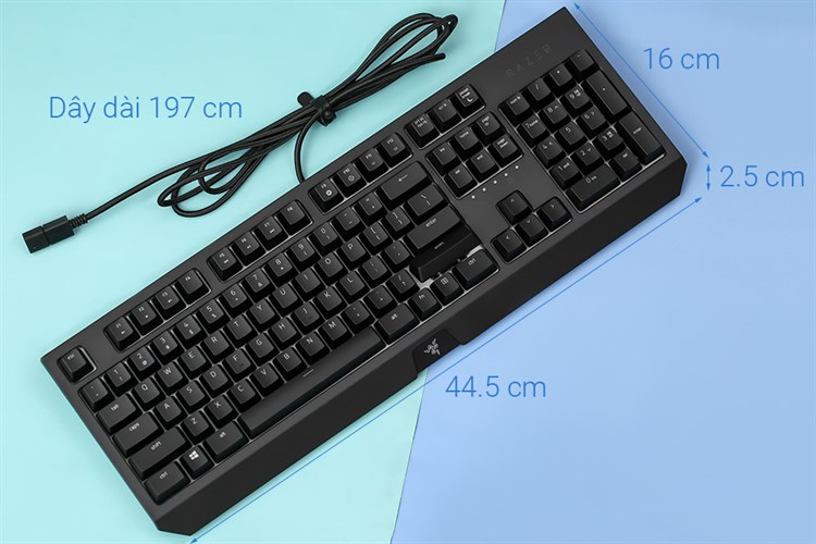 Bàn Phím Cơ Có Dây Gaming Razer BlackWidow Màu Đen