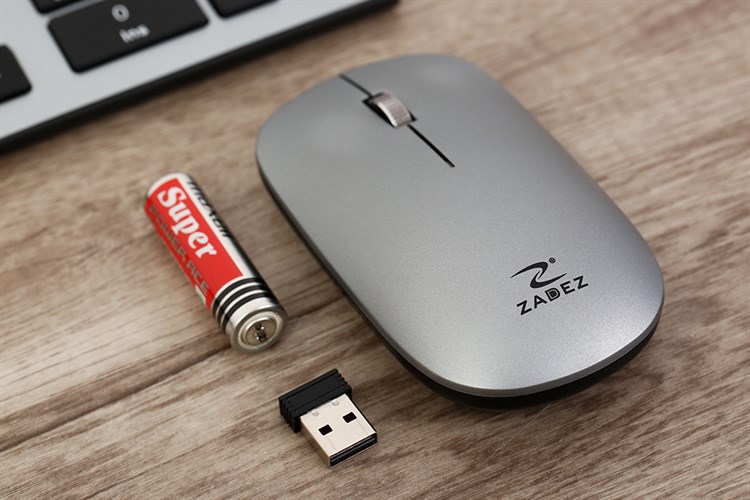 Bộ Bàn Phím Chuột Không Dây Zadez ZMK-530G Màu Xám
