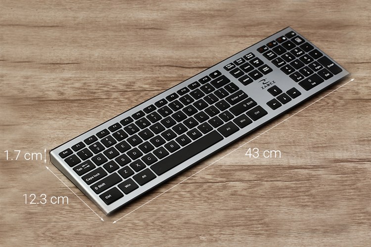 Bộ Bàn Phím Chuột Không Dây Zadez ZMK-530G Màu Xám