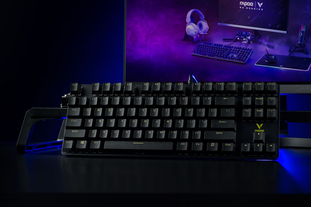 Bàn Phím Cơ Có Dây Gaming Rapoo V500alloy Màu Đen