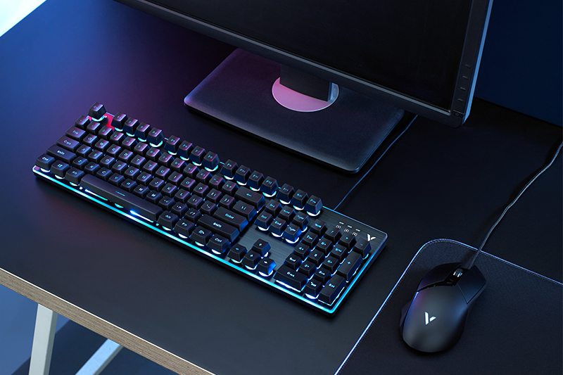 Bàn Phím Có Dây Gaming Rapoo V58 Đen Màu Đen
