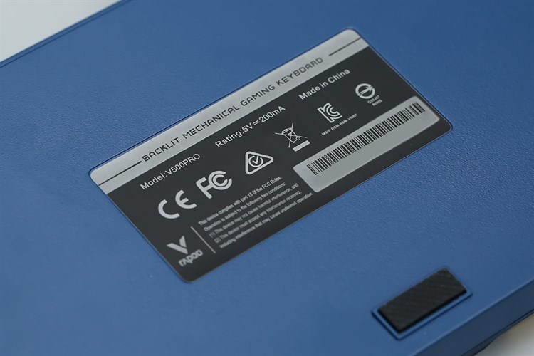 Bàn Phím Cơ Có Dây Gaming Rapoo V500Pro Màu Vàng - Xanh dương