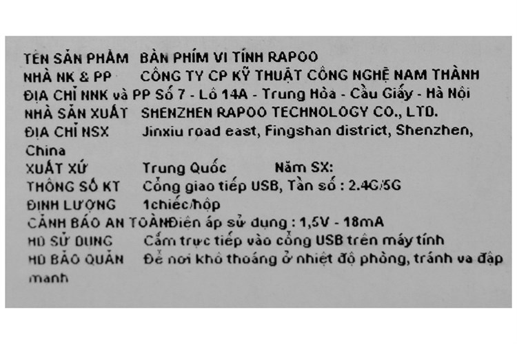 Bàn Phím Cơ Có Dây Gaming Rapoo V500Pro Màu Vàng - Xanh dương