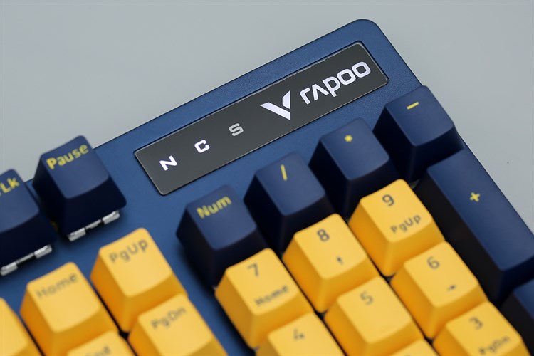 Bàn Phím Cơ Có Dây Gaming Rapoo V500Pro Màu Vàng - Xanh dương