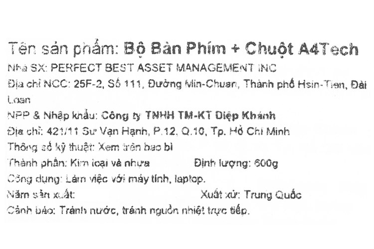 Bộ Bàn Phím Chuột Không Dây A4tech FG1112 Màu Đen