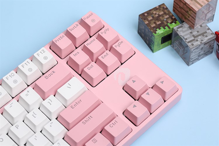 Bàn Phím Có Dây DareU EK87 Màu Hồng