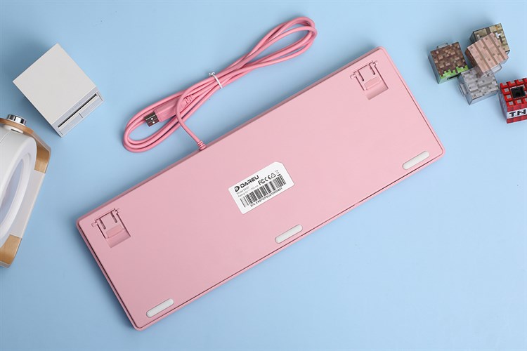 Bàn Phím Có Dây DareU EK87 Màu Hồng