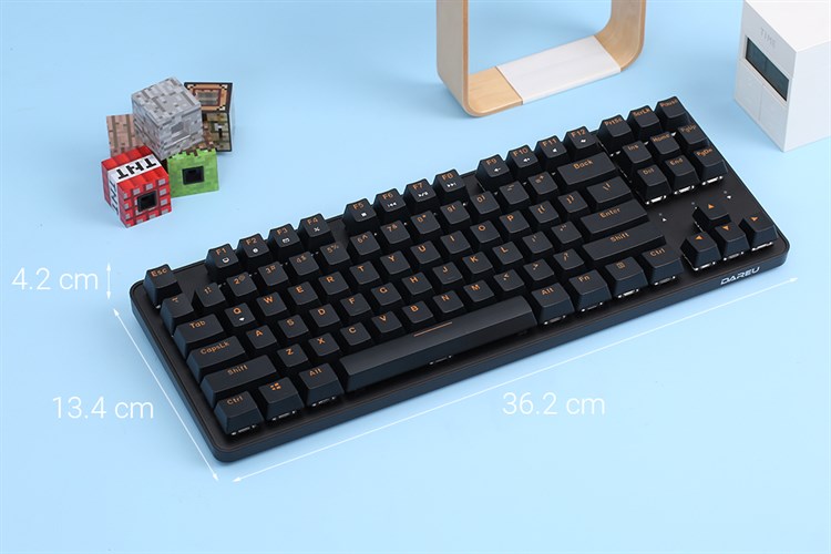 Bàn Phím Không Dây DareU EK807G Màu Đen
