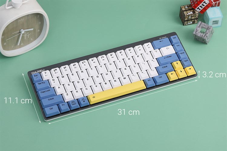 Bàn Phím Bluetooth DareU EK868 Màu Đen