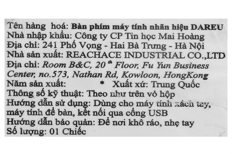 Bàn Phím Bluetooth DareU EK868 Màu Đen