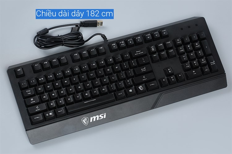 Bàn Phím Có dây Gaming MSI Vigor GK20 US Màu Đen