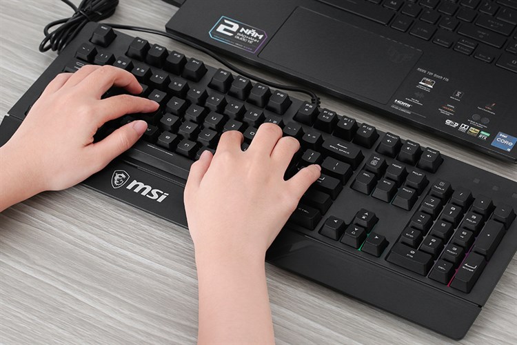 Bàn Phím Có dây Gaming MSI Vigor GK20 US Màu Đen