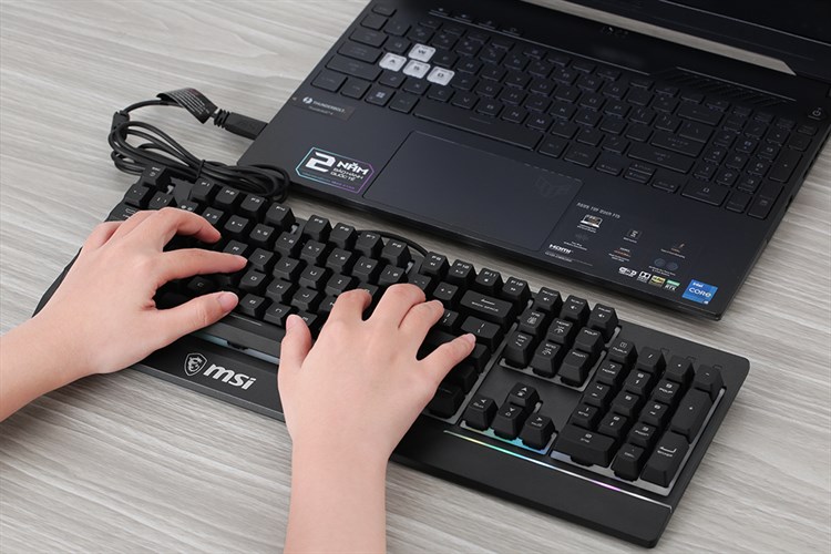 Bàn Phím Có Dây Gaming MSI Vigor GK30 US Màu Đen