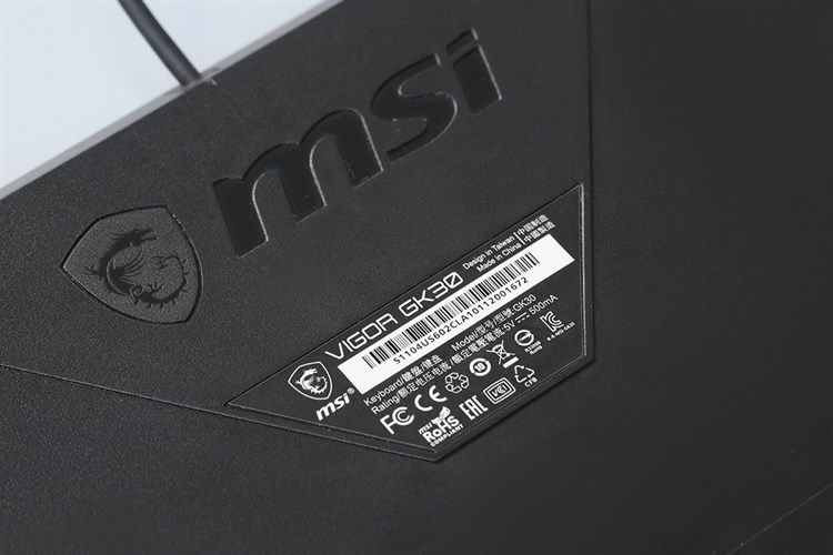 Bàn Phím Có Dây Gaming MSI Vigor GK30 US Màu Đen