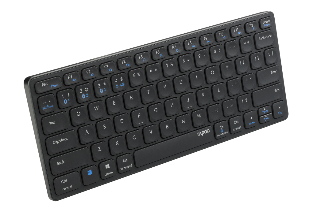 Bàn Phím Không Dây Bluetooth Rapoo E9050G Màu Đen