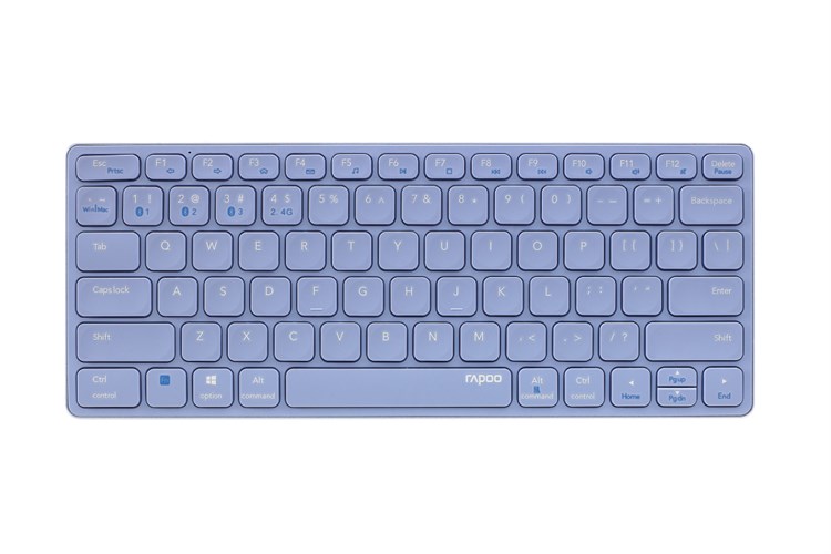 Bàn Phím Không Dây Bluetooth Rapoo E9050G Màu Tím