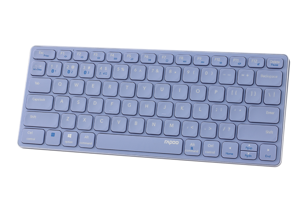 Bàn Phím Không Dây Bluetooth Rapoo E9050G Màu Tím