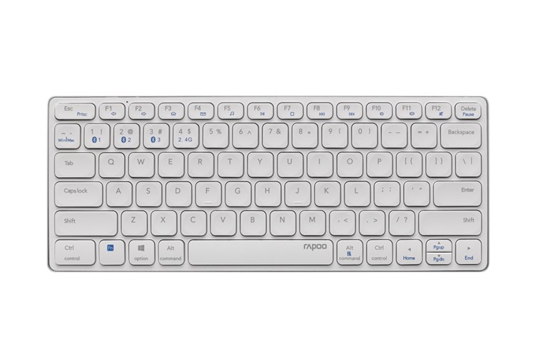 Bàn Phím Không Dây Bluetooth Rapoo E9050G Màu Trắng