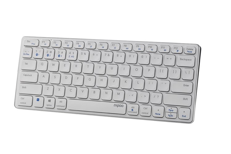 Bàn Phím Không Dây Bluetooth Rapoo E9050G Màu Trắng