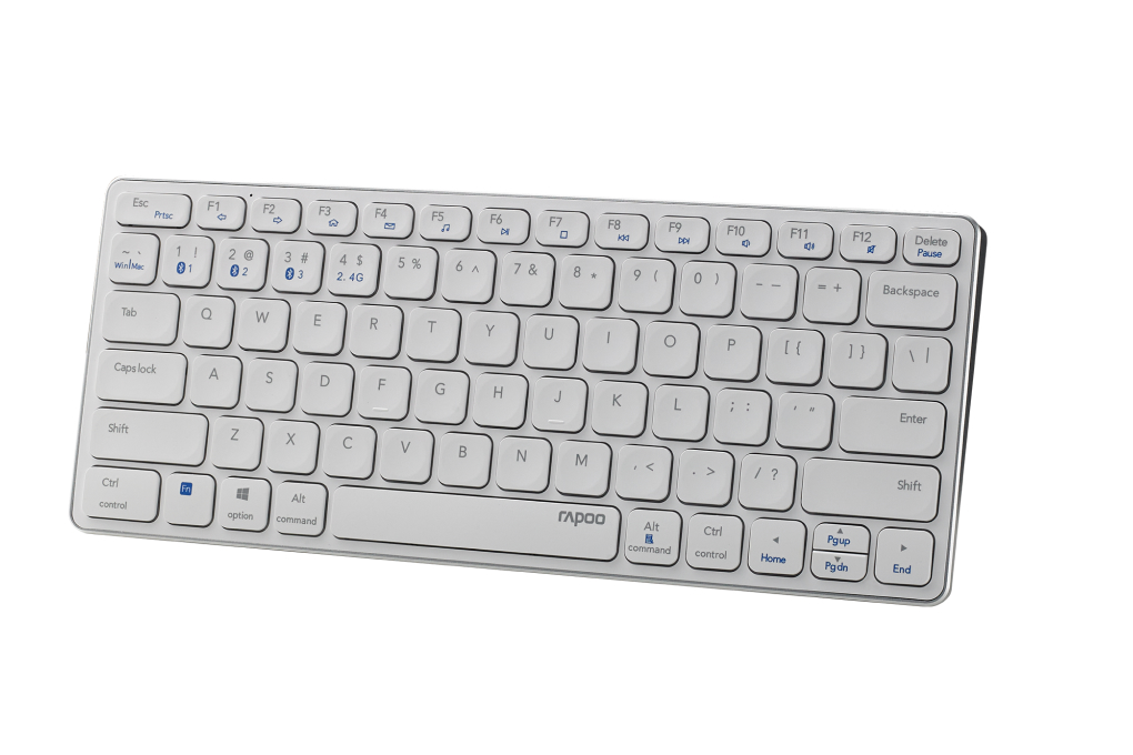 Bàn Phím Không Dây Bluetooth Rapoo E9050G Màu Trắng