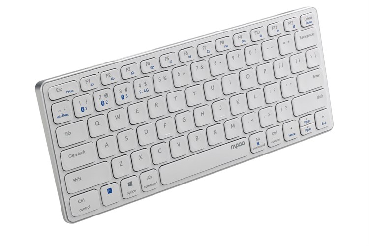 Bàn Phím Không Dây Bluetooth Rapoo E9050G Màu Trắng