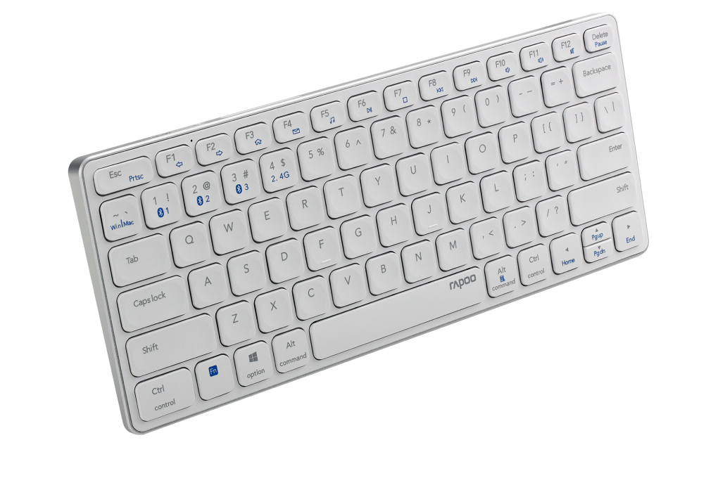 Bàn Phím Không Dây Bluetooth Rapoo E9050G Màu Trắng