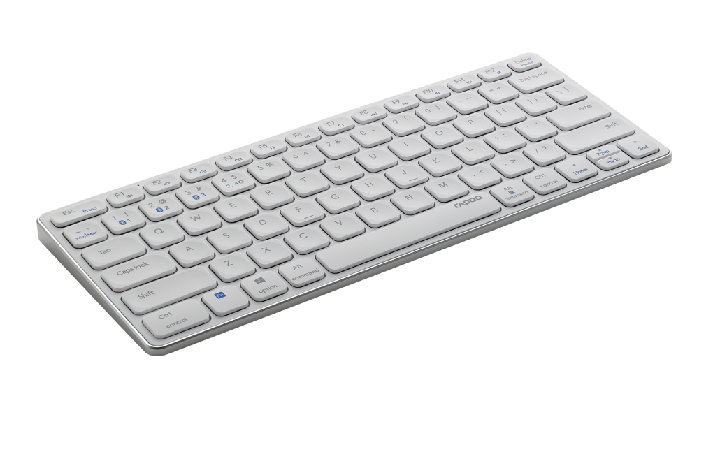 Bàn Phím Không Dây Bluetooth Rapoo E9050G Màu Trắng