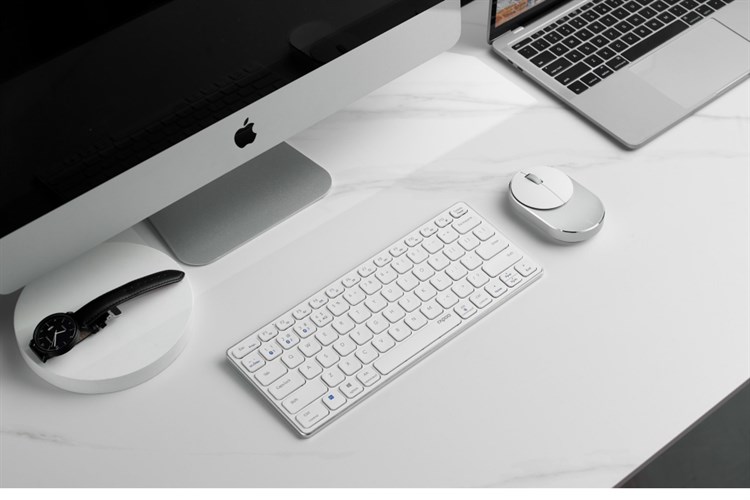 Bàn Phím Không Dây Bluetooth Rapoo E9050G Màu Trắng