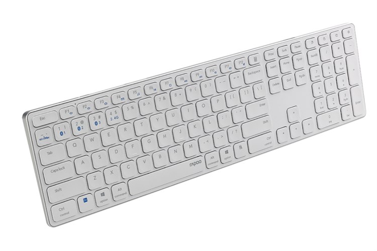 Bàn Phím Không Dây Bluetooth Rapoo E9550G Màu Trắng
