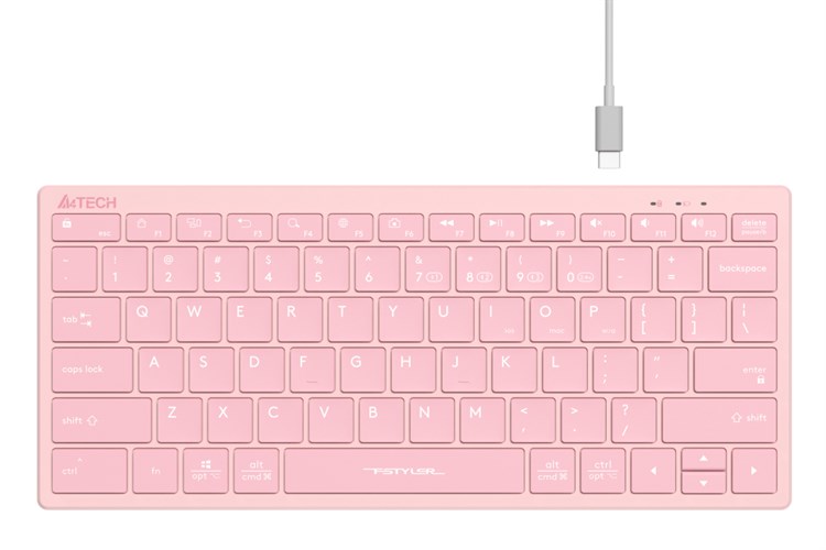 Bàn Phím Không Dây Bluetooth A4tech FBX51C Màu Hồng