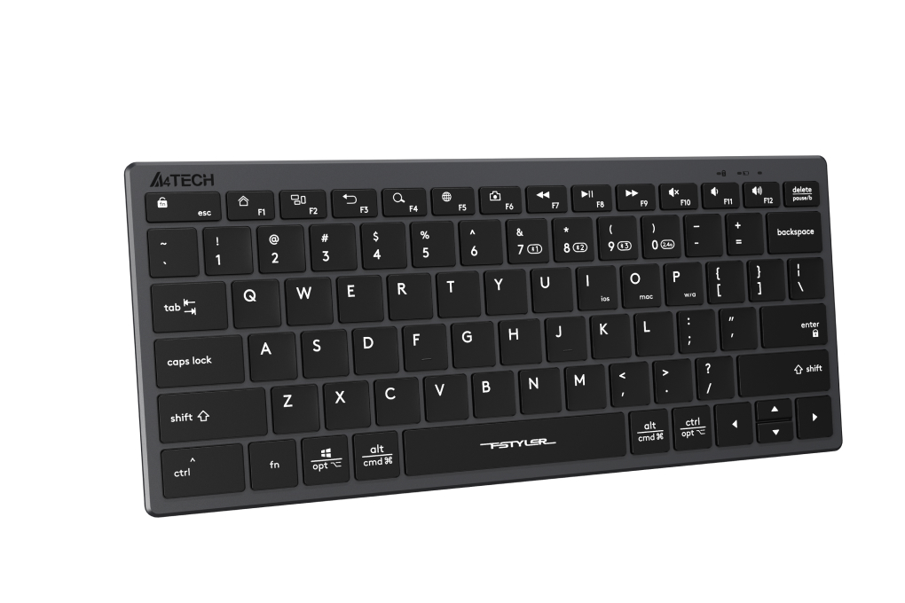 Bàn Phím Không Dây Bluetooth A4tech FBX51C Màu Xám
