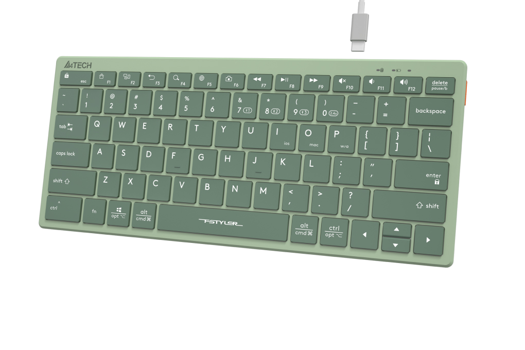 Bàn Phím Không Dây Bluetooth A4tech FBX51C Màu Xanh