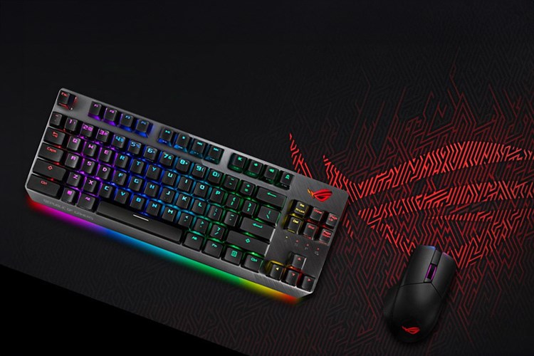 Bàn phím Có Dây Gaming Asus ROG Strix Scope NX TKL DELUXE RD SW Màu Đen