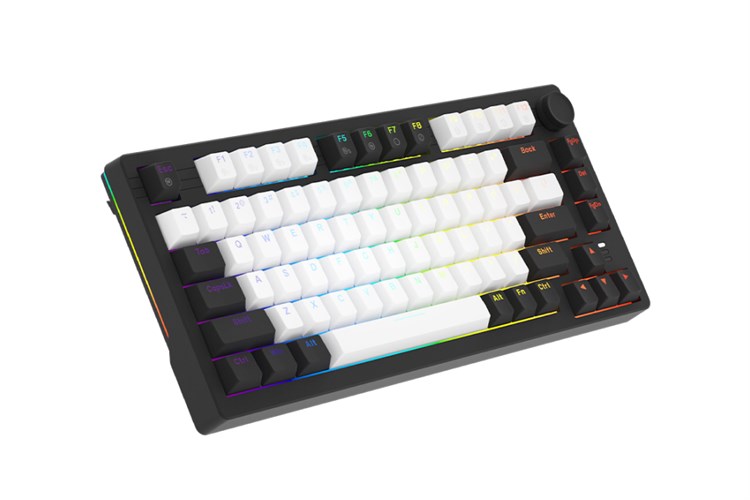 Bàn Phím Cơ Có Dây DareU EK75 Màu Đen/Trắng