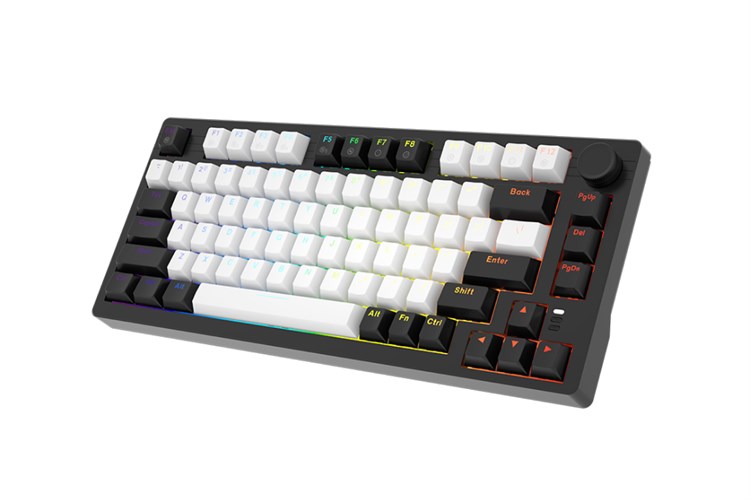 Bàn Phím Cơ Có Dây DareU EK75 Màu Đen/Trắng