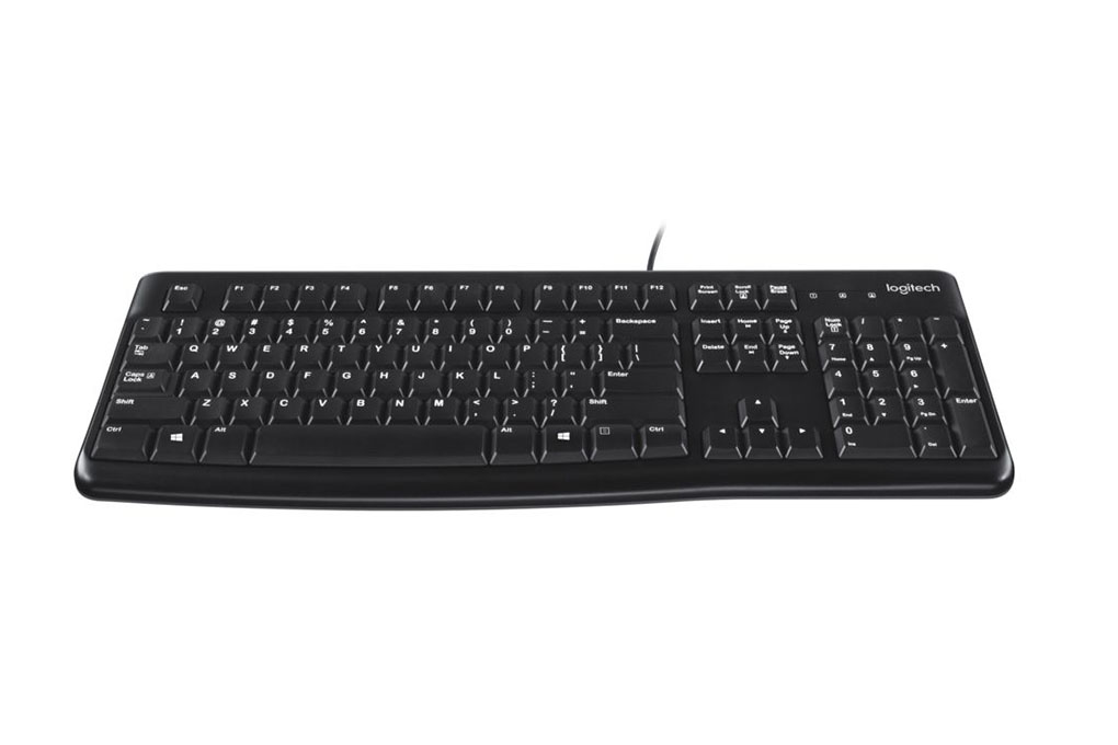 Bàn Phím Có Dây Logitech K120 Màu Đen