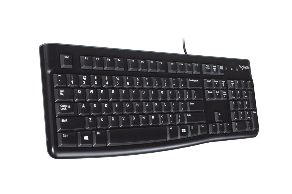 Bàn Phím Có Dây Logitech K120 Màu Đen