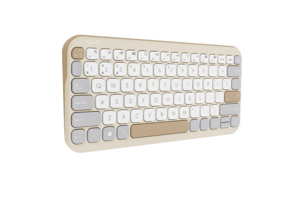Bàn Phím Bluetooth Asus Marshmallow KW100 Màu Nâu nhạt