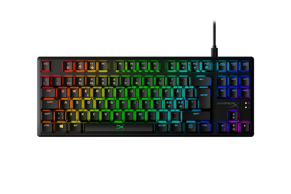 Bàn Phím Cơ Có Dây Gaming HP HyperX Alloy Origins Core 4P5P1AA Màu Đen