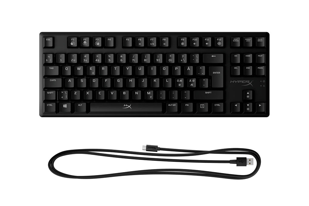 Bàn Phím Cơ Có Dây Gaming HP HyperX Alloy Origins Core 4P5P1AA Màu Đen