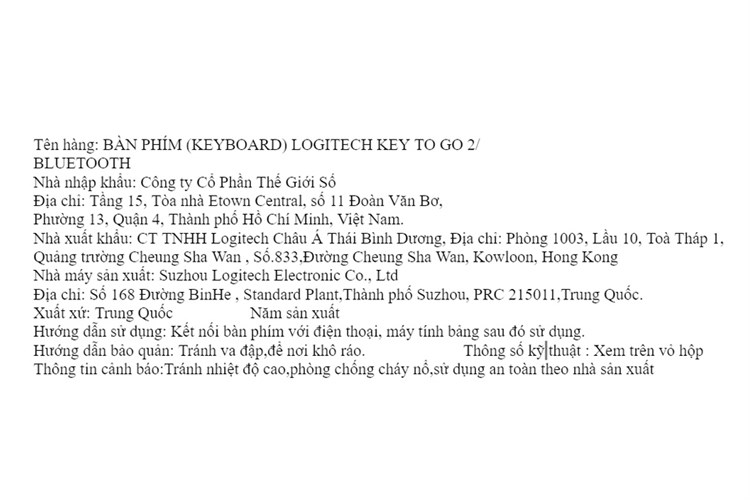 Bàn Phím Bluetooth Logitech Keys-To-Go 2 Màu Trắng - Xám