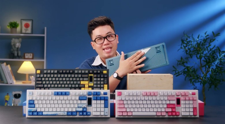 Bàn Phím Cơ Bluetooth Akko 5098B Green Ink Ice Cream Pink