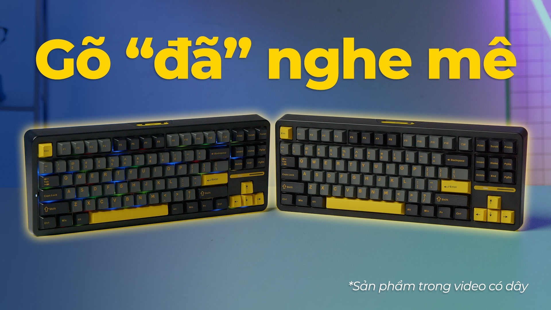 Bàn Phím Cơ Có Dây Akko TAC87 Black&Gold Mirror