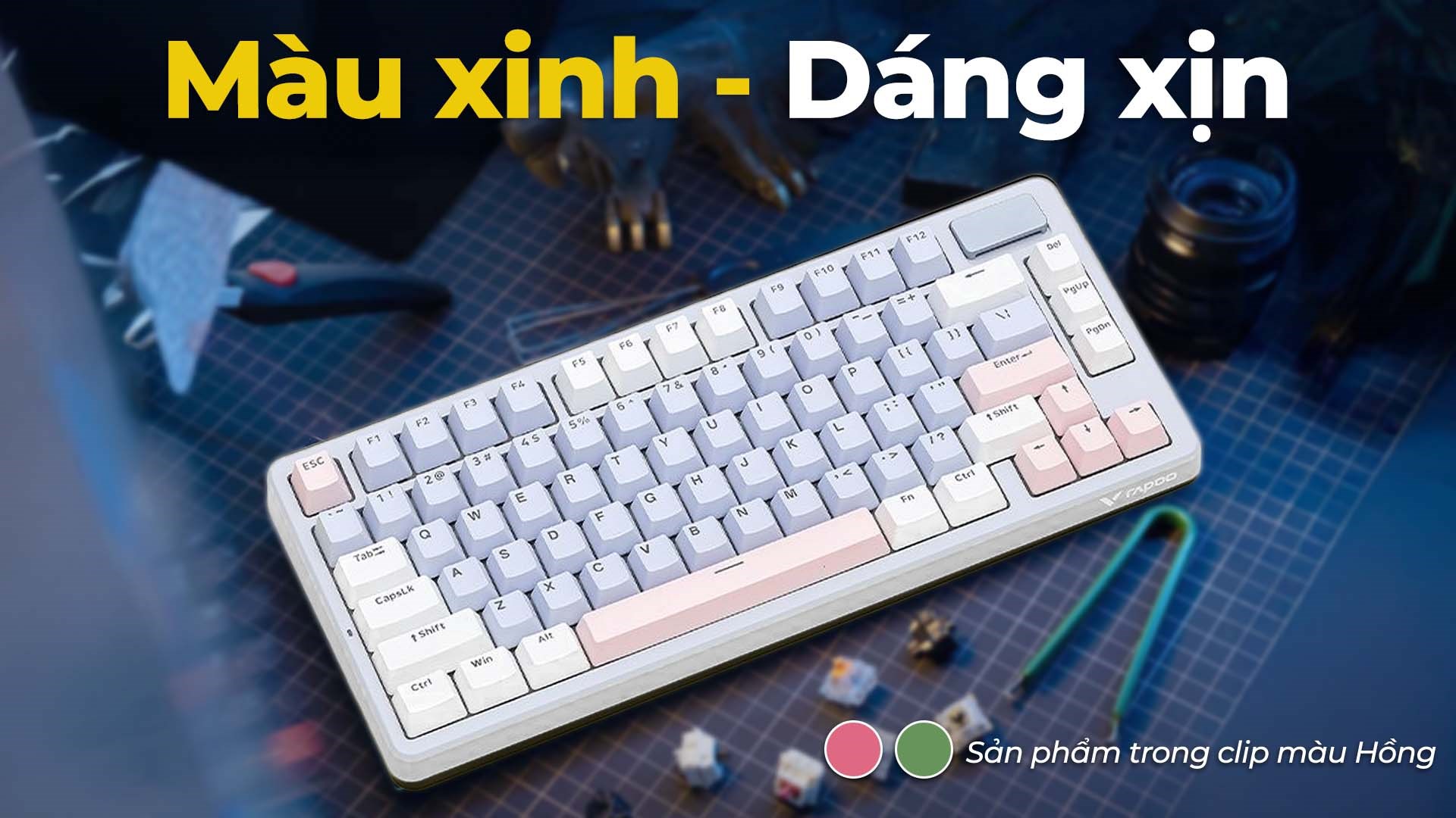Bàn Phím Cơ Bluetooth Rapoo V700DIY 75